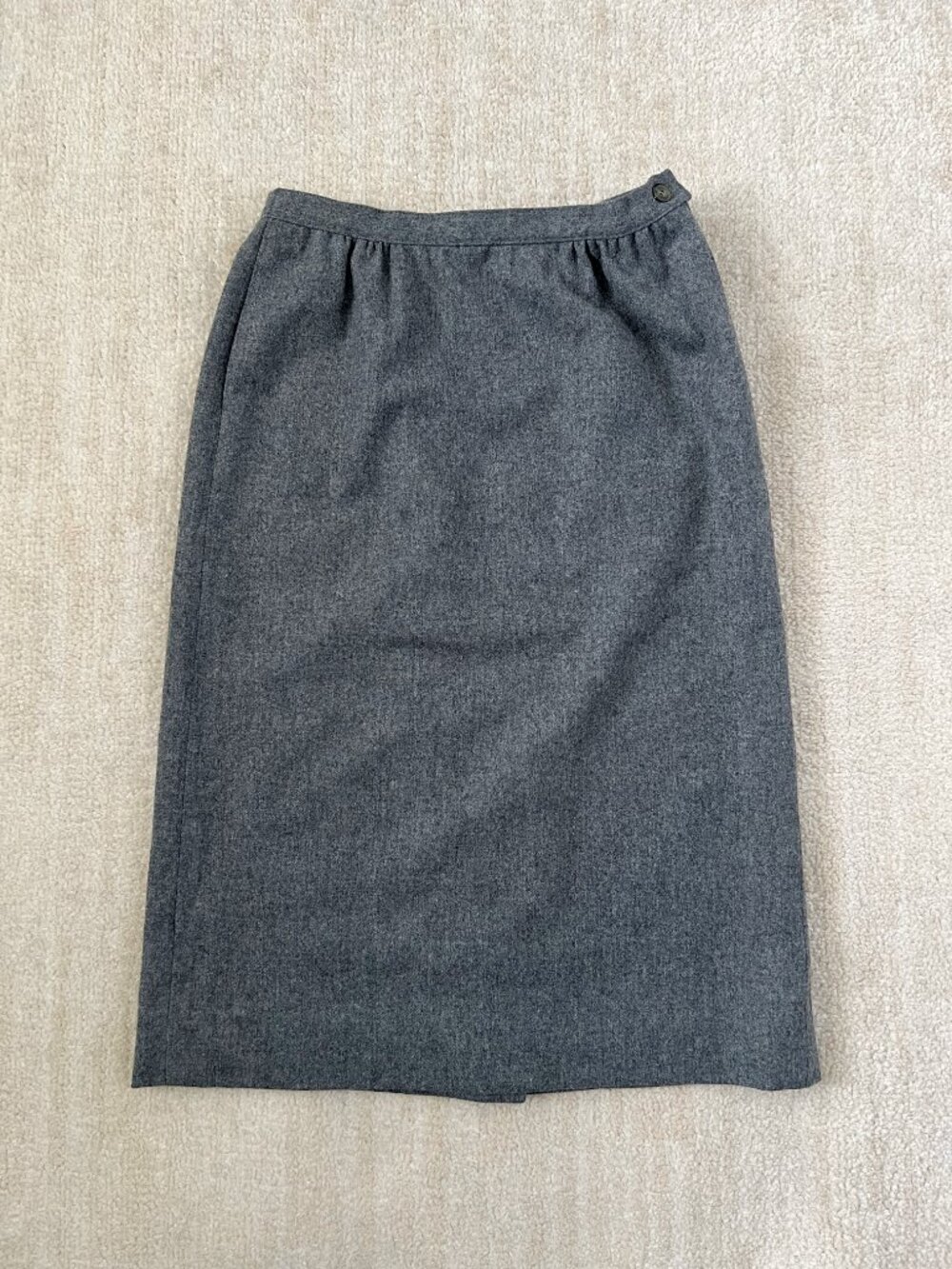 Vintage Pendleton 100% Virgin Wool Gray Skirt 6 Petite